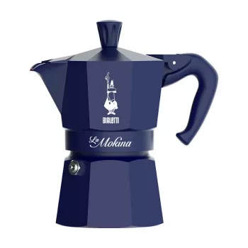 Caffettiera Moka BIALETTI 0005411 macchina per caffè manuale, caffettiera da fornello, 0,04 L, blu