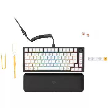 Tastiera Glorious GMMK Pro nero Slate 75% TKL - preassemblata, layout ISO-DE - nero (GLO-GMMK-P75-FOX-ISO-B-DE)