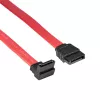 Akyga AK-CA-51 cavo SATA III 6 Gb/s, dritto ad angolo 90°, 0,5 m, rosso