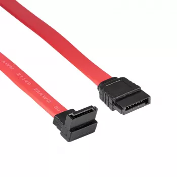 Akyga AK-CA-51 cavo SATA III 6 Gb/s, dritto ad angolo 90°, 0,5 m, rosso