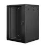 Armadio rack a parete LANBERG WF01-6618-10B, 18U, 600×600×907 mm, nero, 60 kg