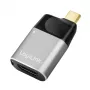 Adattatore LogiLink USB 3.2 Gen2 Type-C maschio su HDMI-A USB-C 4K PD alluminio nero/grigio