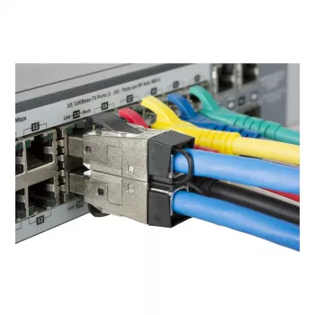 METZ CONNECT - connettore di rete - RJ-45 (M) dritto - schermato - senza alogeni, senza gancio - rosso (130G405032-E)
