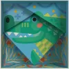 Set di pittura Ravensburger CreArt Do it together – coccodrillo (set di pittura insieme per bambini)