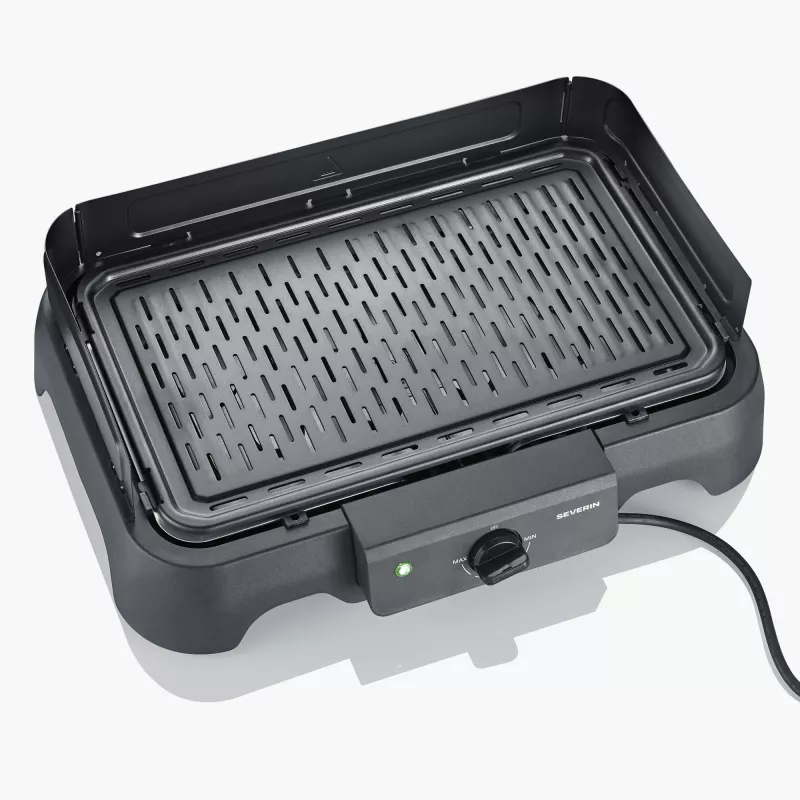 Griglia elettrica da tavolo SEVERIN PG 8595 — 2000 W, superficie di cottura rettangolare, nero