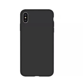 Custodia protettiva in silicone Devia per iPhone XS Max (6,5 pollici, nero)