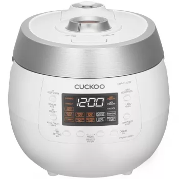 Cuckoo CRP-RT1008F, bianco, 1,8 l, alluminio, LED, pulsanti, 1,2 m