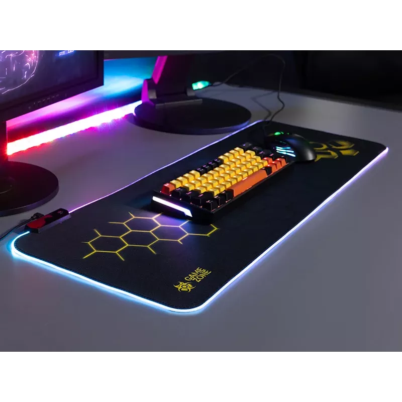 TRACER GameZone Hexy1 RGB tappetino per mouse e tastiera, 80 x 30 x 0,4 cm, nero