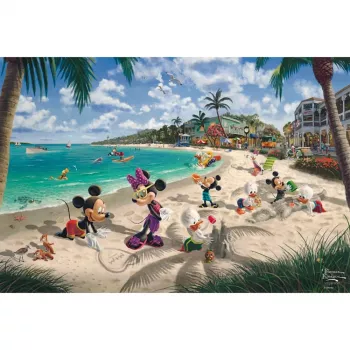Thomas Kinkade Studios: Disney - Topolino e Minnie in Florida, puzzle 200 pezzi