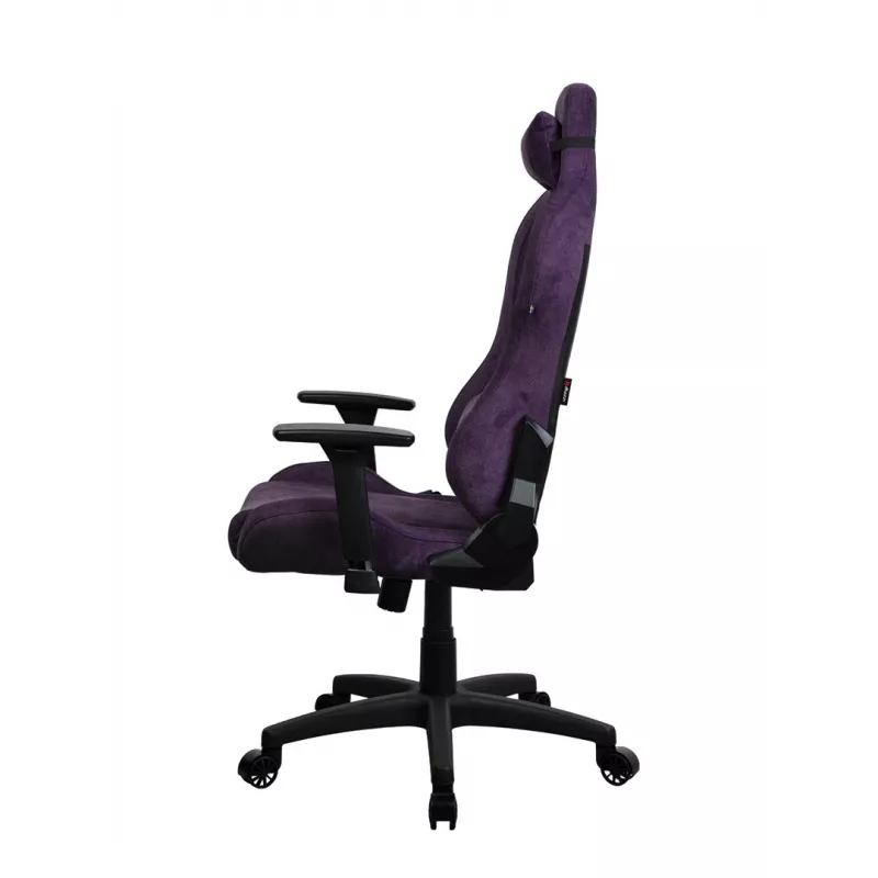 Sedia gaming Arozzi Torretta SoftFabric viola – design ergonomico, braccioli regolabili, schienale reclinabile