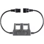 VOLTCRAFT CAA-1L 16 adattatore di misura connettore maschio IEC C20 - connettore femmina IEC C19 grigio scuro (CAA-1L 16)