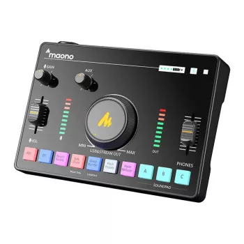 Mixer audio MAONO AMC2 Neo, mixer USB a 2 canali con porta USB