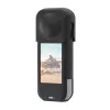 Custodia protettiva in silicone PULUZ con copriobiettivo per Insta360 X5 (nero)