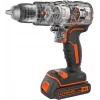 Trapano a pistola Black & Decker BCD383D2XK-QW 18 V, 2 Ah x2, mandrino 13 mm, arancione