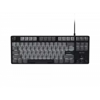 Tastiera gaming NATEC Fury Kanabo K2 US bianca retroilluminata meccanica nero-grigio
