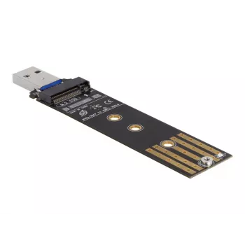Convertitore combo DeLOCK per M.2 NVMe PCIe o SATA SSD USB 3.2 Gen 2 nero