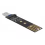 Convertitore combo DeLOCK per M.2 NVMe PCIe o SATA SSD USB 3.2 Gen 2 nero