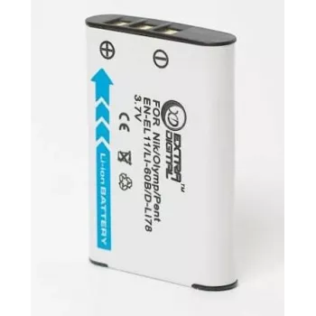 Batteria per fotocamera ricaricabile Extra Digital EN-EL11 / D-Li78 / DB-80 / Li-60B (modello DV00DV1228)