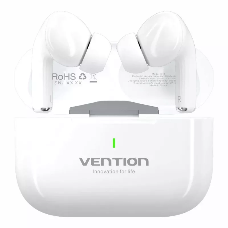 Vention Echo Lite E11 NBVW0 cuffie TWS open-ear, Bluetooth, USB-C, bianche