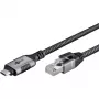 Goobay 70753 cavo USB-C a RJ45 Ethernet CAT 6 per connessione internet cablata stabile con router/modem/switch di rete/sostituisce adattatore USB a RJ45 / 1