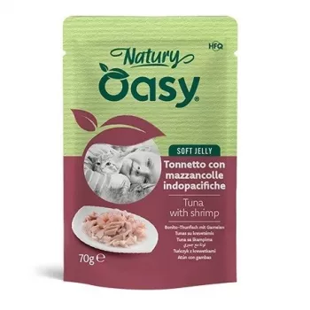 Oasy Natury Gelee Morbido Tonno con Gamberetti 70g