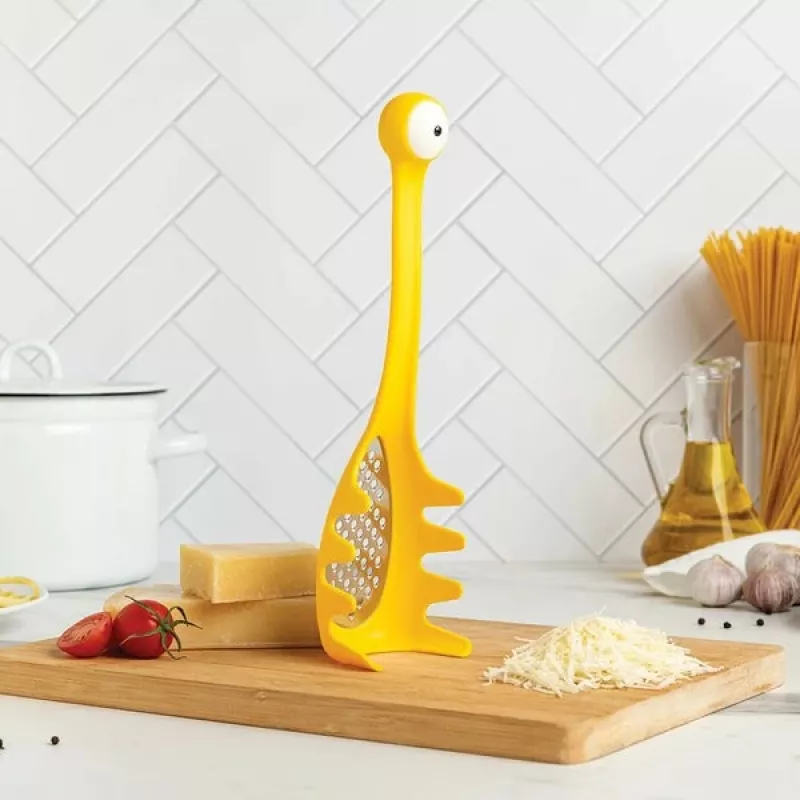 Cucchiaio per pasta Ototo Design OT015 plastica acciaio inox giallo
