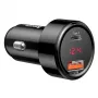 Caricabatterie da auto Baseus CCMLC20C-01 universale nero ricarica rapida 12-24V