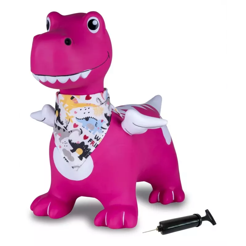 Gioco saltellante Jamara HoppyDoo Dino con ali rosa con pompa 466008