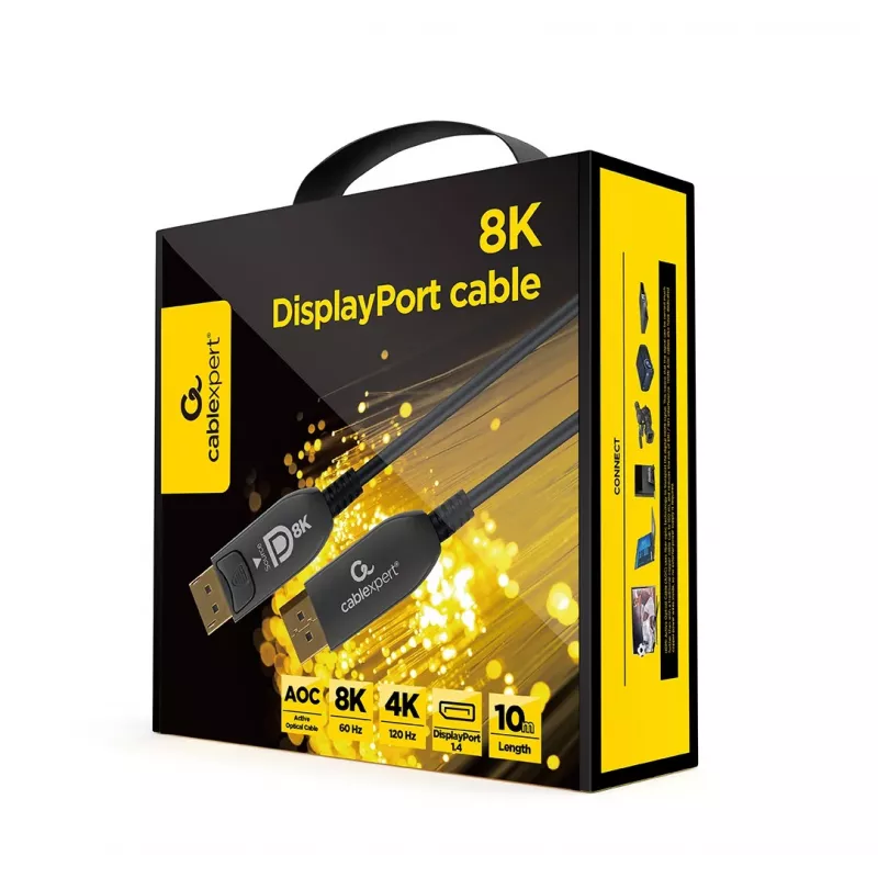 Cavo DisplayPort Gembird CC-DP8K-AOC-10M 10 m nero