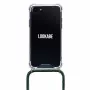 Custodia con collana per smartphone Lookabe per iPhone 7/8, oro con dettagli verdi