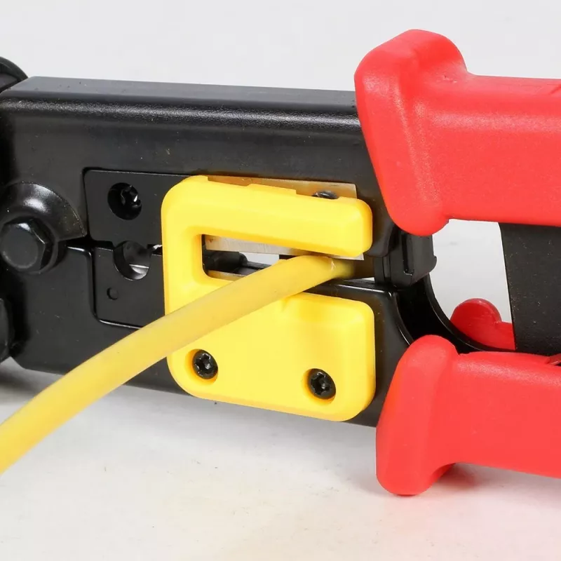 Pinza crimpatrice per cavi Gembird T-WC-05, lunghezza 195 mm, larghezza 53 mm, 0,36 kg, giallo/rosso/nero