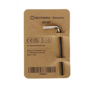 Chiave a brugola Teltonika 19 x 53 x 2,5 mm nichel piegata PR5MEC17
