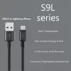 Cavo USB-A a Lightning Orsen S9L 1 m 2,1A — nero