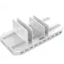 Stazione di ricarica Unitek Y-2190A — 10 porte USB (8×USB2.0 + 2×USB3.2 Gen1), ricarica wireless, 96 W di potenza totale