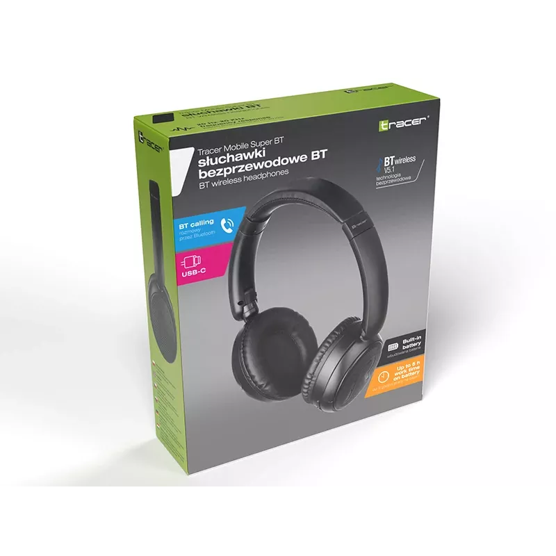 Cuffie Tracer Mobile Super BT nero