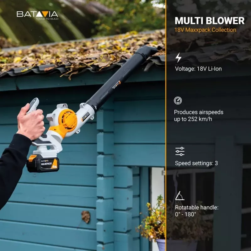 Batavia B.V. | 18V Soffiatore per foglie - Senza batteria e caricabatterie