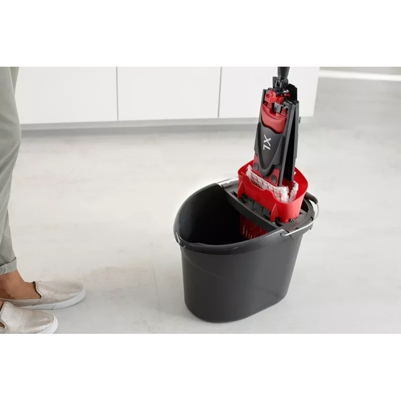 Lavapavimenti VILEDA Ultramax XL Box — testa rotante 360° in microfibra lavabile, pieghevole, per pavimenti duri