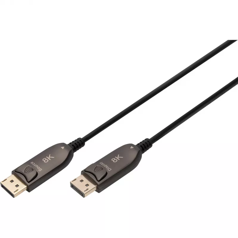 Cavo in fibra ottica ibrida DisplayPort AOC, UHD 8K (nero, 30 metri)
