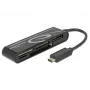 DeLOCK USB2.0 Card Reader connettore maschio USB Type-C 5 slot - lettore di schede - all-in-one (multi-formato) - USB-C (91739)