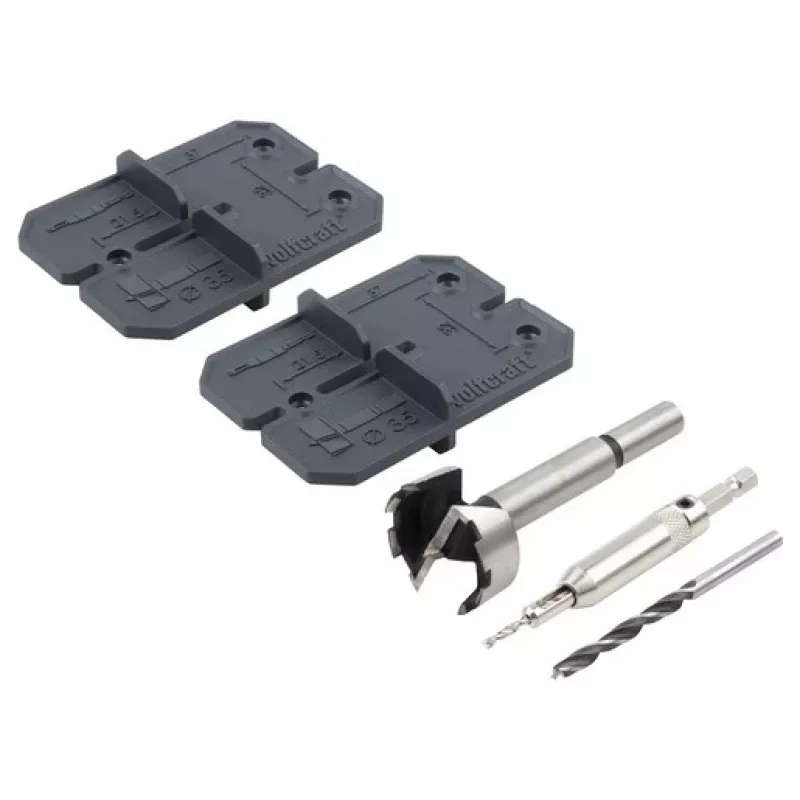 Wolfcraft set di punte per fori di cerniere 35 mm, 5 pz. (4656000)