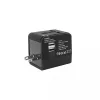 Adattatore da viaggio SBOX TA-23 con caricabatterie dual-USB e compatibilità universale delle spine
