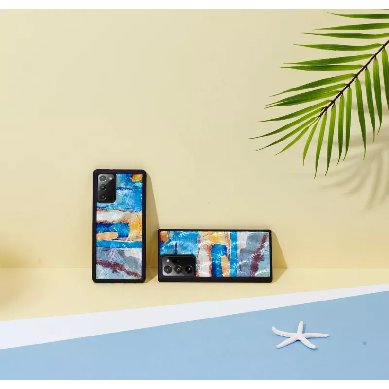 Custodia protettiva iKins per Samsung Galaxy Note 20, azzurro cielo, fit sottile