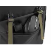 NATEC Niala NTO-2239 zaino per laptop da 39,6 cm (15,6 pollici), 18 L, antispruzzo, poliestere riciclato, nero/verde scuro