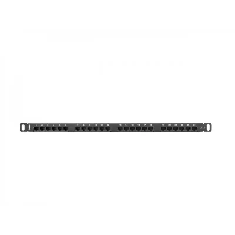 Patch panel Lanberg PPU6-0024-B 0,5HE
