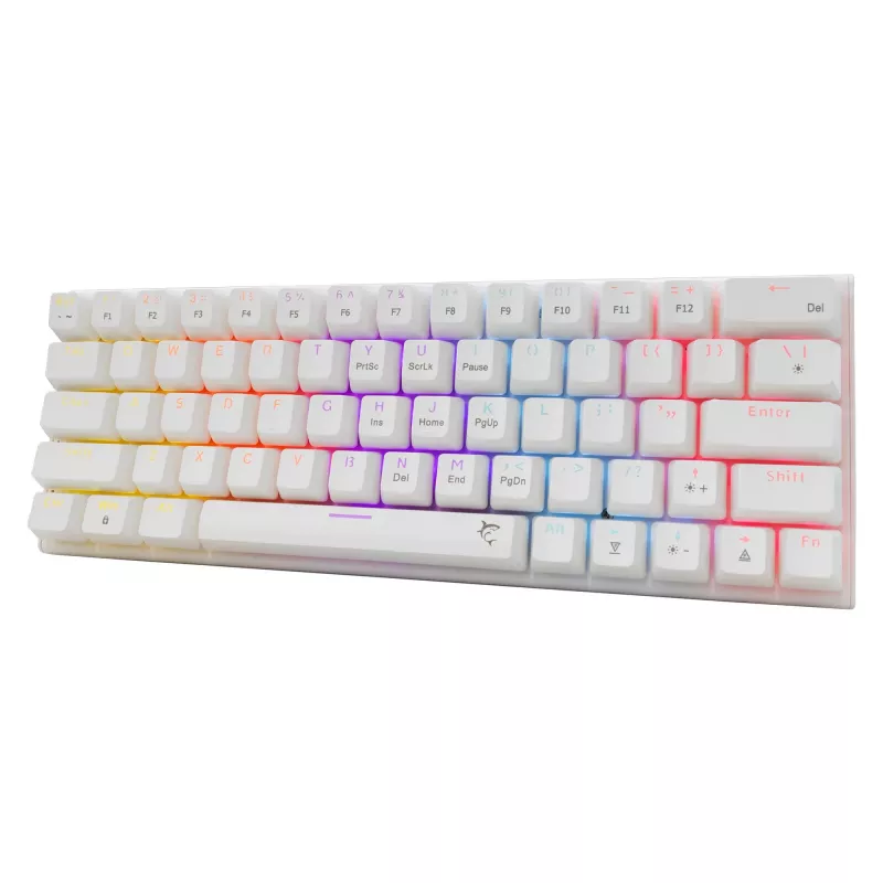 Tastiera meccanica White Shark Wakizashi-2 switch US Red, tenkeyless/layout US, bianca