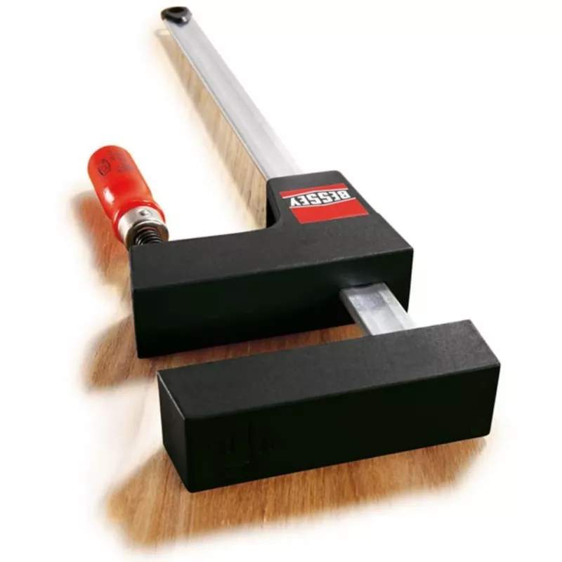 Bessey UniKlamp UK100 morsetto, lunghezza 1000 mm, sbalzo 80 mm, nero/rosso