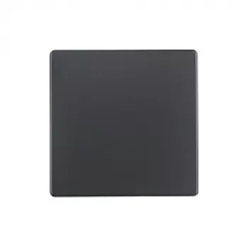 Placca a parete / copriinterruttore berker 16206086, antracite termoplastica, senza viti, 1 pz.
