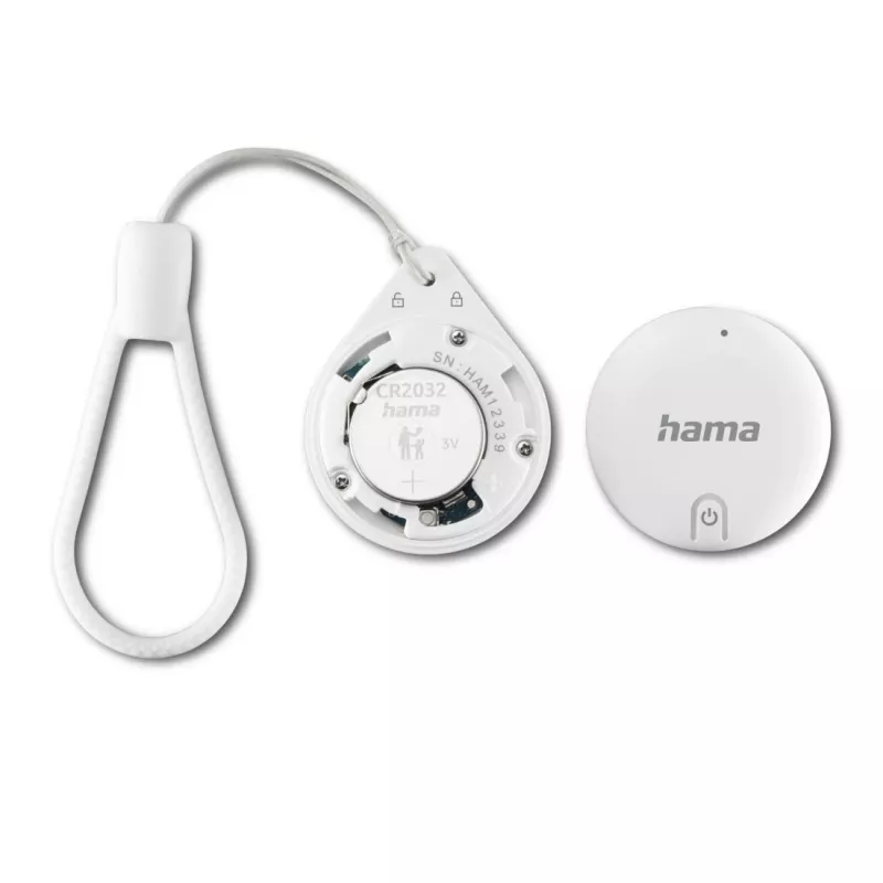 HAMA Item Finder 00185815 Bluetooth per app Dov'è di Apple, bianco — tracker per ritrovare oggetti personali