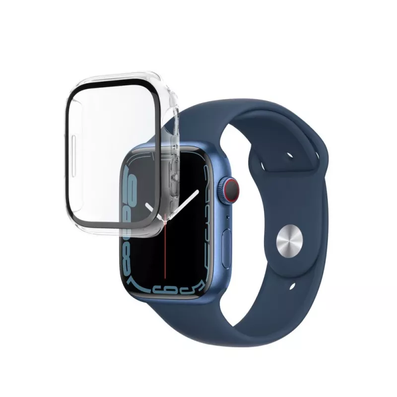 Custodia protettiva FIXED Fixed Pure per Apple Watch 46mm trasparente con vetro temperato