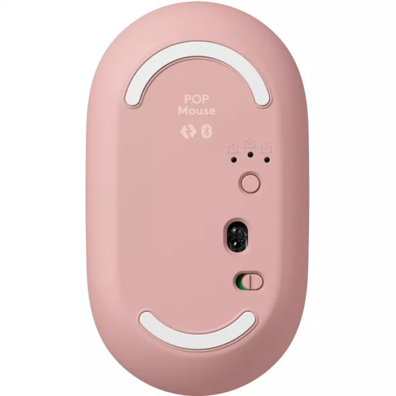 Logitech POP Icon Combo - set tastiera e mouse - wireless - Bluetooth LE - QWERTY - US International - rosé, bianco sporco (920-013142)